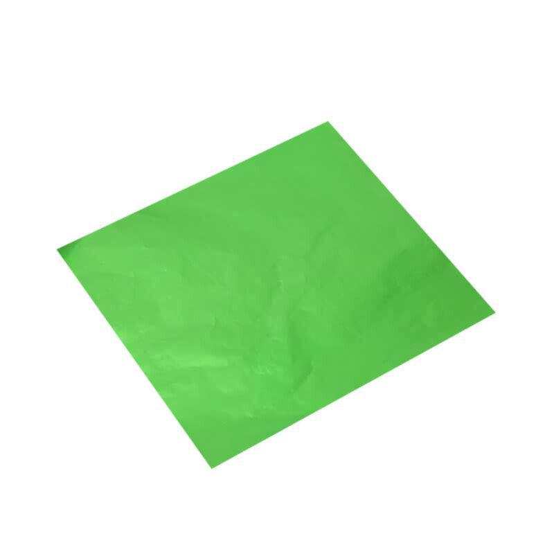 100Pcs Aluminium Foil Chocolate Wrappers 20cm Squares - Gold/Gloss