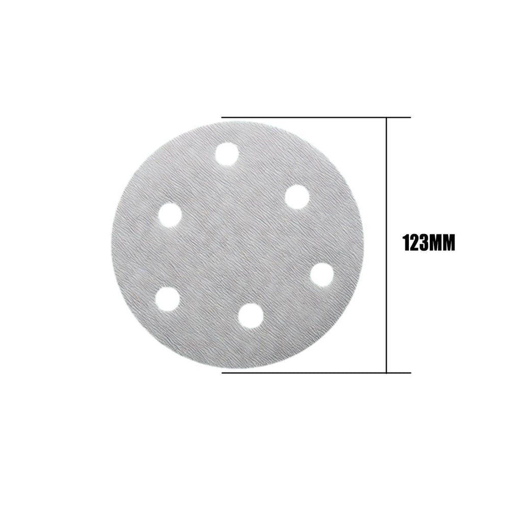 100x 123mm 6/8-Hole Sanding Discs Hook Loop Orbital Sander Pads 80 120 240 Grit - 60 Grits（6-Hole）
