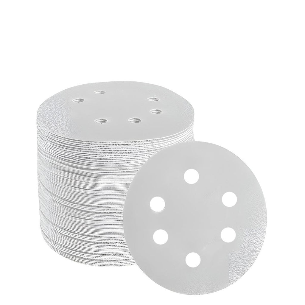 100x 123mm 6/8-Hole Sanding Discs Hook Loop Orbital Sander Pads 80 120 240 Grit - 400 Grits（8-Hole）