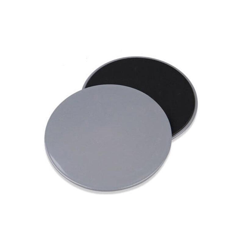 2PCS Core Sliding Discs Fitness Sliders for Home Gym Yoga Gliding Exercise 17cm - Black