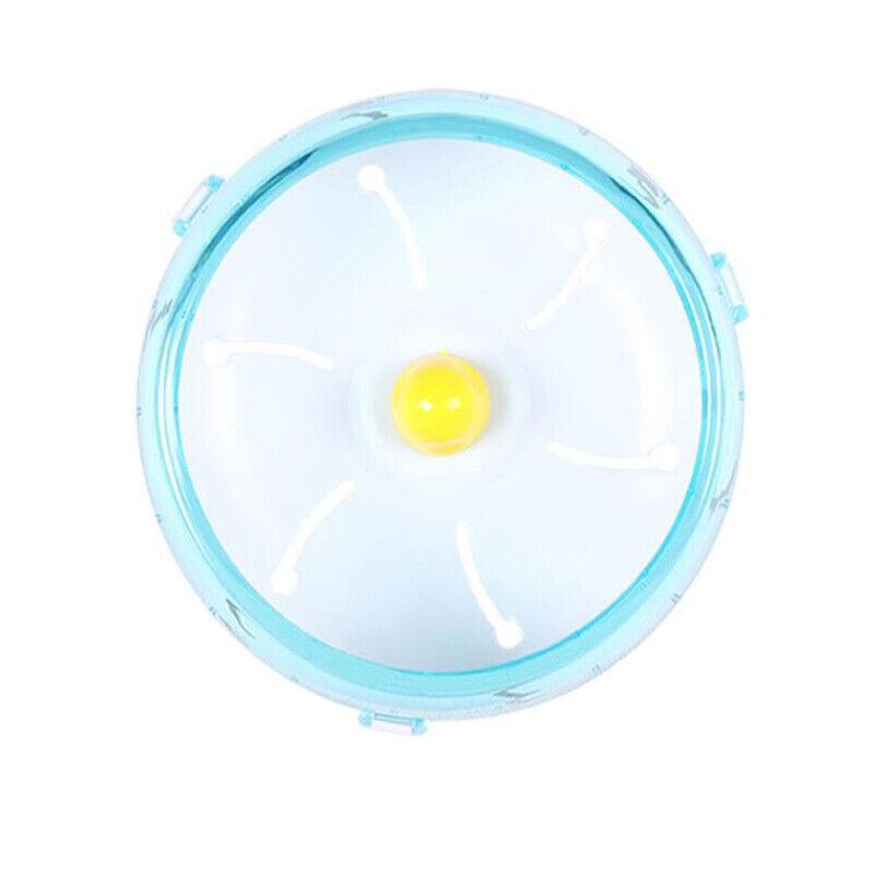 Blue Hamster Guinea Pig Running Disc Cage Accessories Running Round Wheel Pet Toys - 17.5CM
