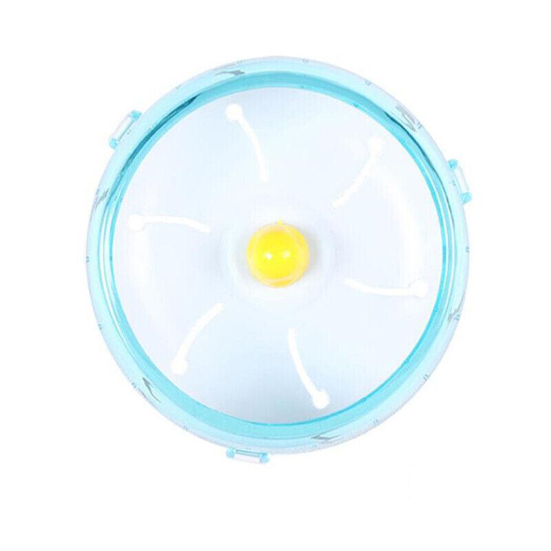 Blue Hamster Guinea Pig Running Disc Cage Accessories Running Round Wheel Pet Toys - 21CM