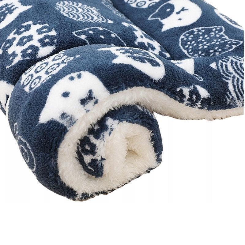 M Size Puppy Dog Cat Cushion Mattress Blanket Bed Soft Warm Pet Pad Winter Kennel House - Pink Bear