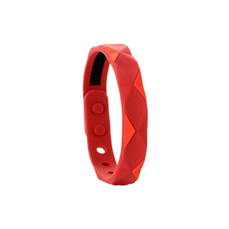 RedUp Far Infrared Negative Ions Wristband, Anti-Static Silicone Sport Bracelets - Red