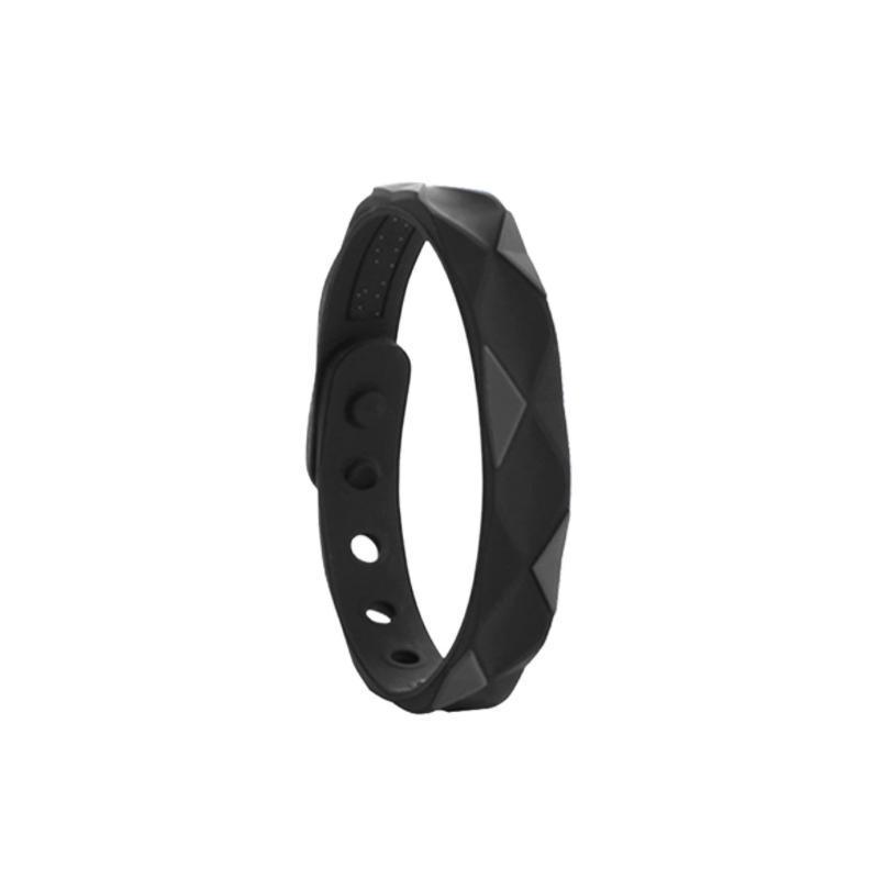 RedUp Far Infrared Negative Ions Wristband, Anti-Static Silicone Sport Bracelets - Black