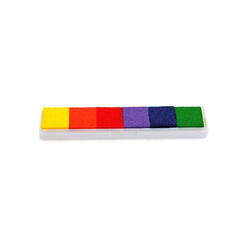 Gradient Color Ink Pad Inkpad Rubber Stamp Water Based Diy Finger Print 10 Colours - S6 Pink