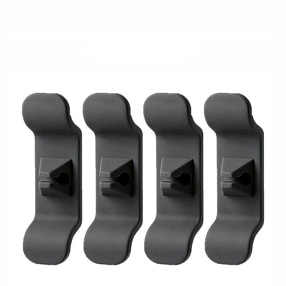 Cord Organizer Wrap Holder 4pcs Kitchen Appliance Cable Winder Adhesive Clip - 2PCS White+2PCS Black