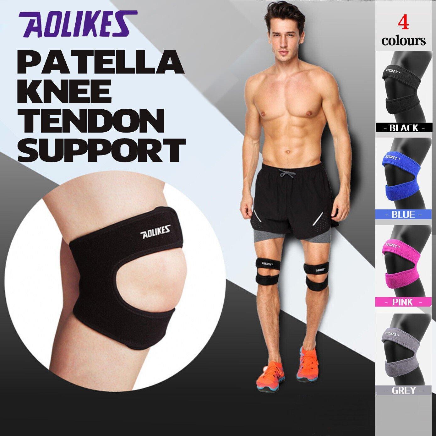 Knee Strap Running Jumper Patella Gel Support Brace Sport Protector Wrap Men - Blue *1 Unit