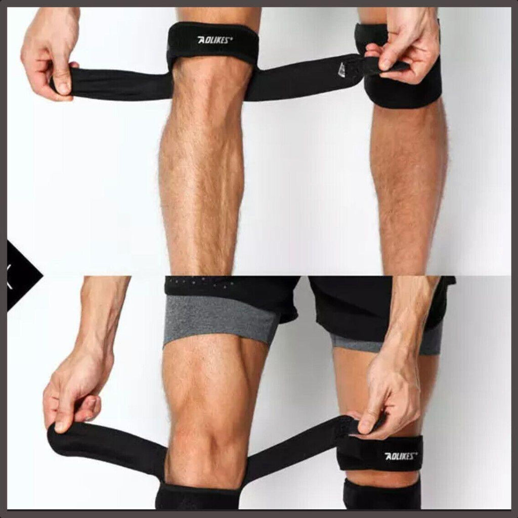 Knee Strap Running Jumper Patella Gel Support Brace Sport Protector Wrap Men - Blue *1 Unit