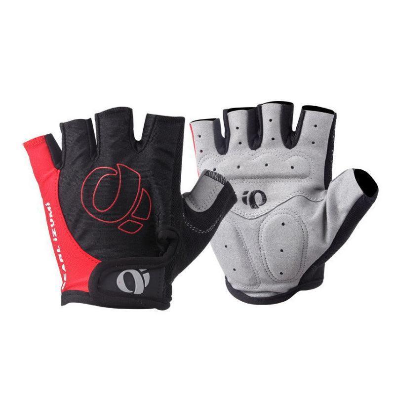 XL Size Cycling Bicycle Half Finger Bike Gloves Unisex Anti Slip Padded - Blue