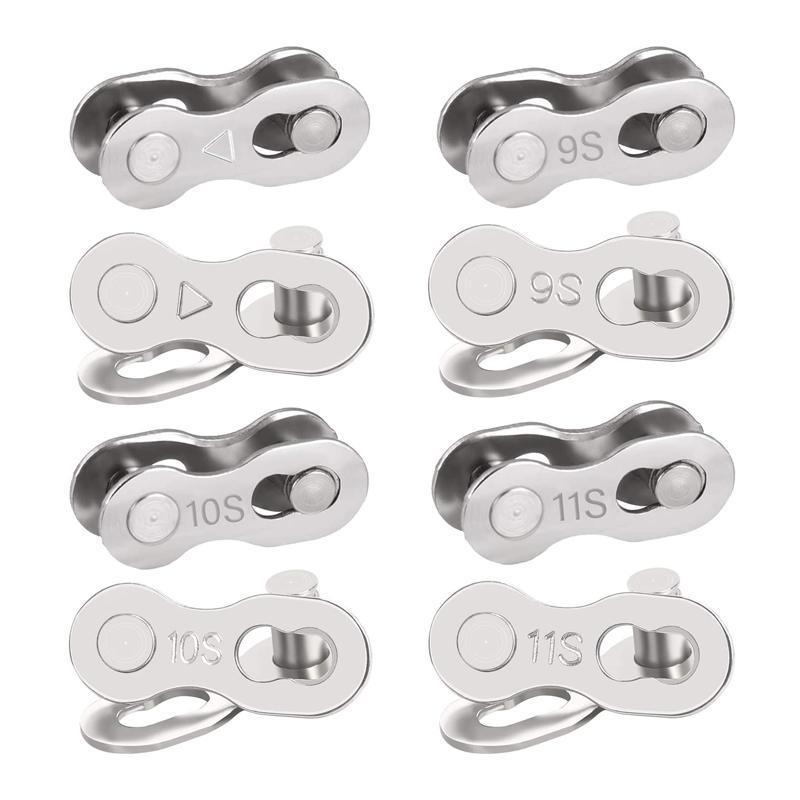 5 Pairs Bike Chain Master Link Connector for 6 7 8 9 10 11 Speed with Removal Tool - 9 Speed Chain Link