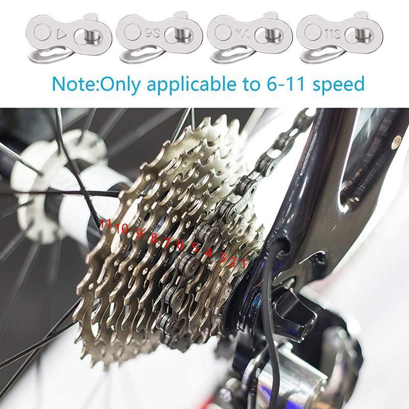 5 Pairs Bike Chain Master Link Connector for 6 7 8 9 10 11 Speed with Removal Tool - 11 Speed Chain Link