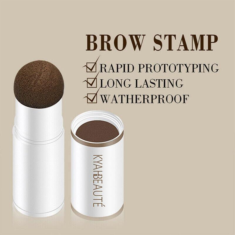 Eyebrow Shaping Kit Waterproof One Step Perfect Brow Stamp Stencils Makeup Set - Blonde