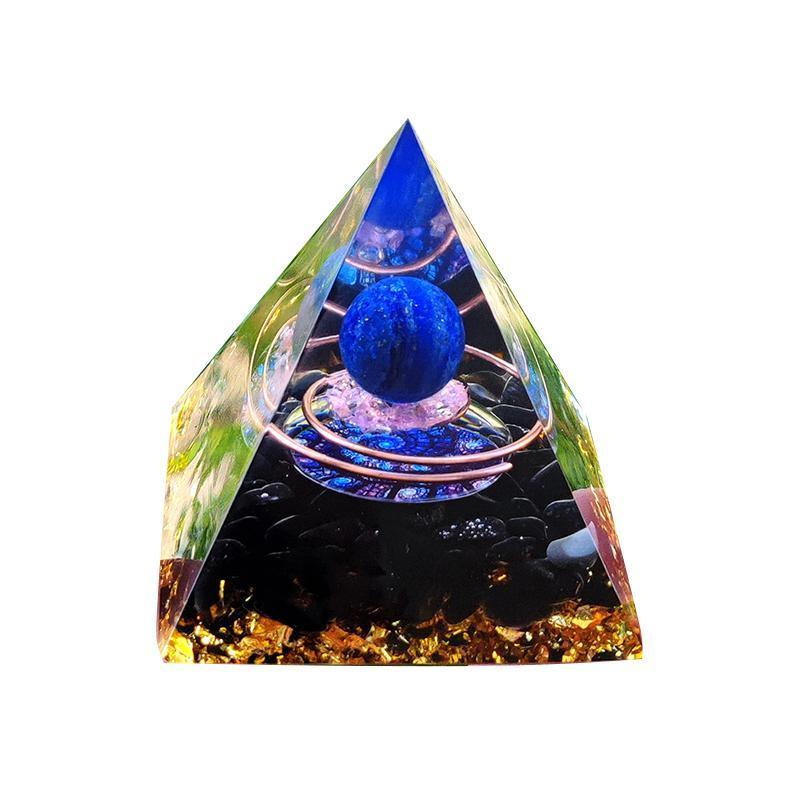 Amethyst Crystal Sphere Orgonite Pyramidamp Obsidians - Purple Tree(50mmx50mm)