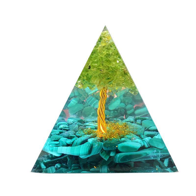 Amethyst Crystal Sphere Orgonite Pyramidamp Obsidians - Blue ring(60mmx60mm)