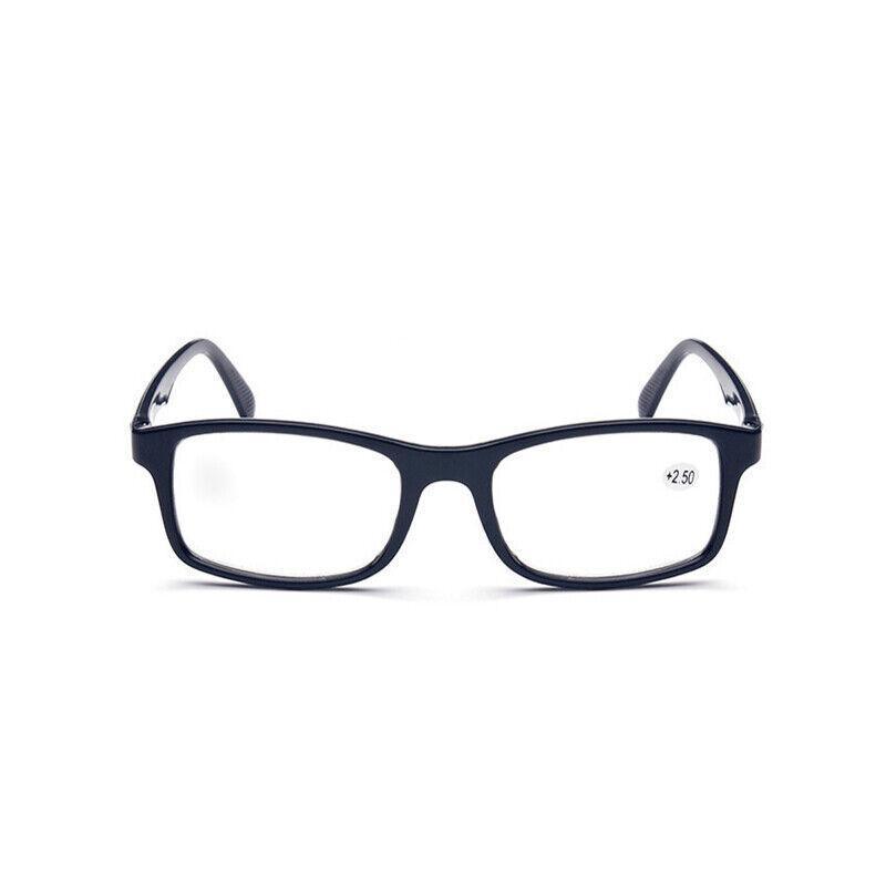 Black 6 Pairs Mens Ladies Wayfarer Frame Magnifying Reading Glasses Nerd Spectacl - +3.50 Strength