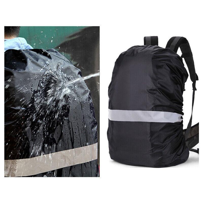 M Size Outdoor Foldable Backpack WaterProof Rain Cover Rucksack Camping Travel Bag - Orange