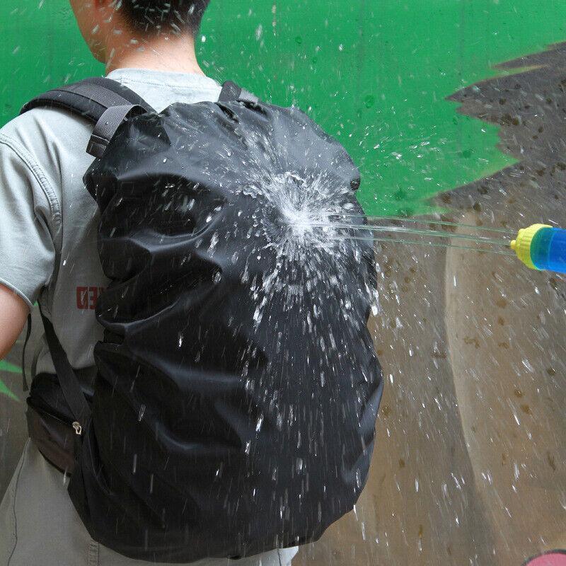 L Size Outdoor Foldable Backpack WaterProof Rain Cover Rucksack Camping Travel - Orange