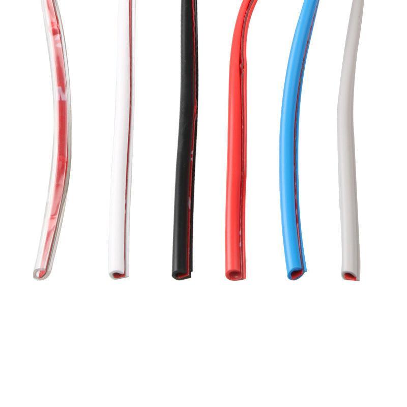 5m Car Door Edge Protector Strip Anti-Scratch Protection Rubber Trim Seal - White