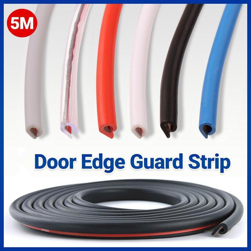 5m Car Door Edge Protector Strip Anti-Scratch Protection Rubber Trim Seal - Red