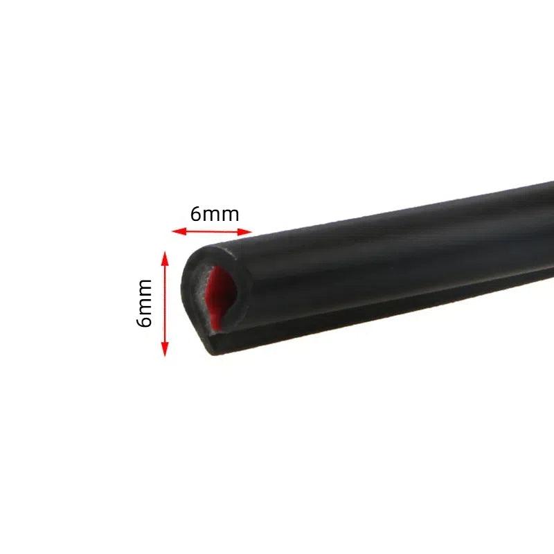 5m Car Door Edge Protector Strip Anti-Scratch Protection Rubber Trim Seal - Red