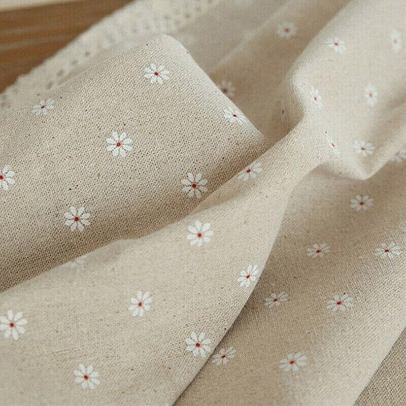 Floral Tablecloth with Lace Edge Cotton Linen Cover for Dining Table Square Rectangle - 140*140CM