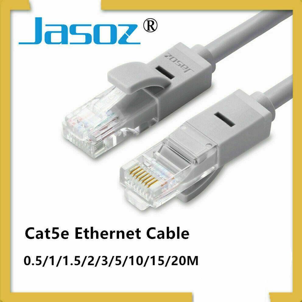 Jasoz Cat5E Ethernet Network Cable Lan Router Internet Patch 1 2 3 5 10 15 20M - 2 m