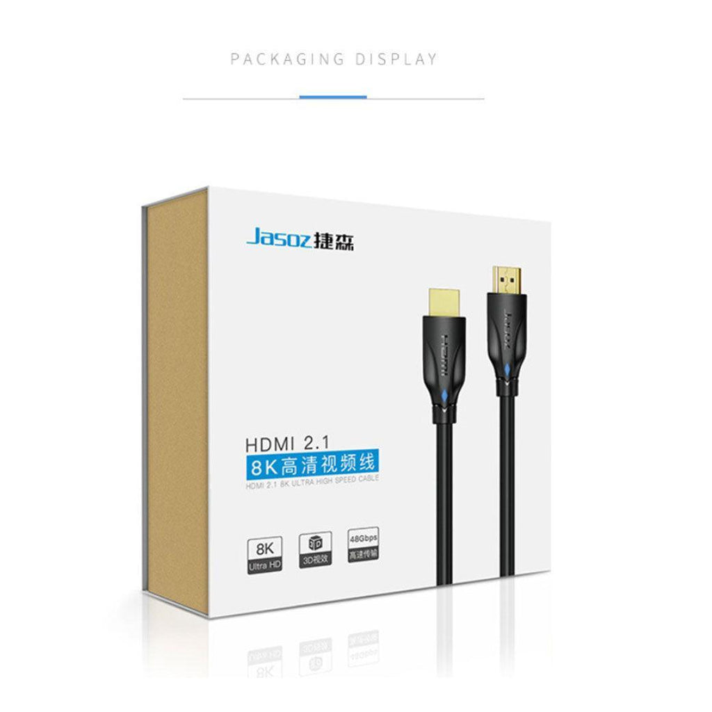 Jasoz 8K Ultra Hd Premium Hdmi Cable V2.1 3D High Speed Braided Ethernet 1 2 3M - 2 m