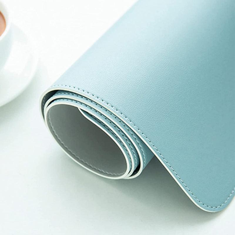 60*30Cm Leather Mouse Pad Gaming Waterproof Mousepad Desk Mat Anti-Slip Rubber - Light Green