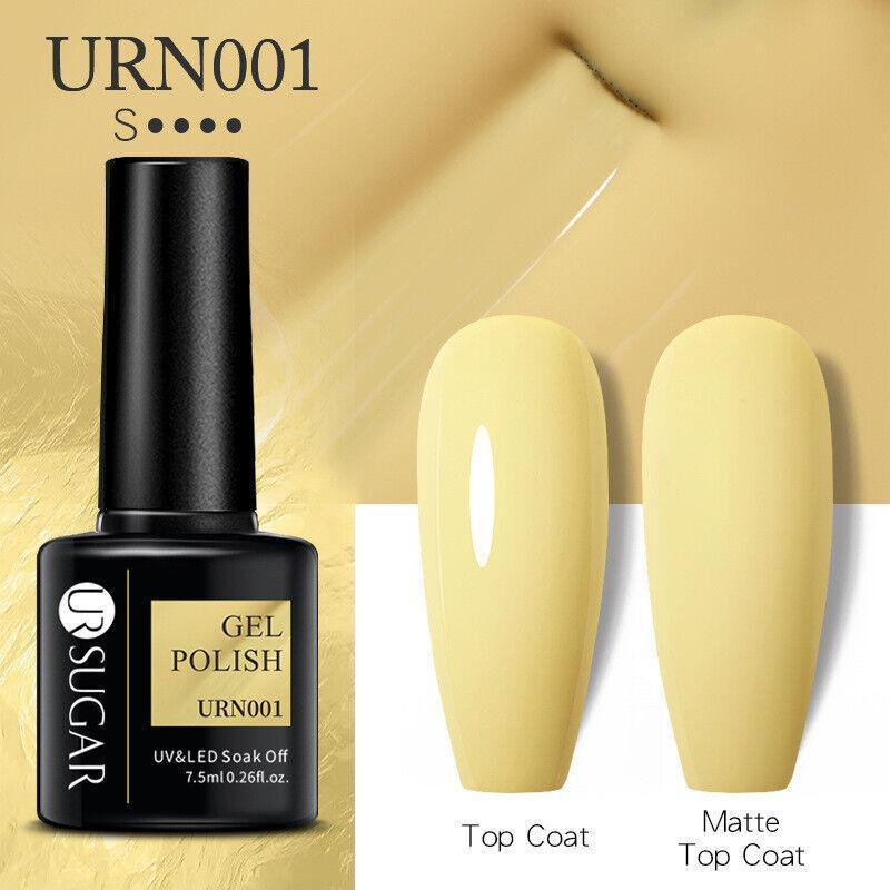 Glitter Nail Gel Polish UV LED Soak Off Varnish Colour Manicure Top Base Coat - Matt Top Coat