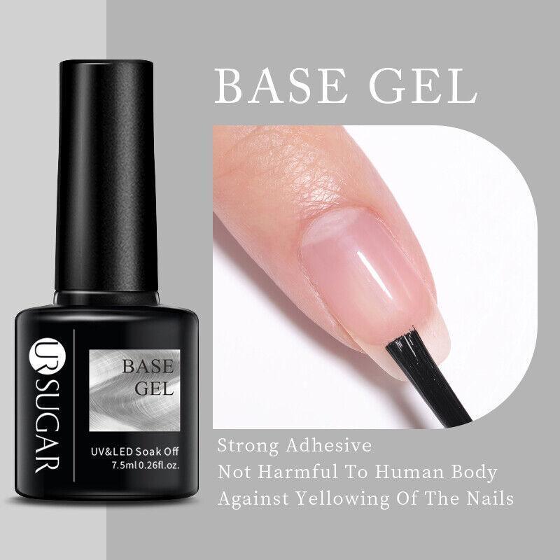 Glitter Nail Gel Polish UV LED Soak Off Varnish Colour Manicure Top Base Coat - Peel Off Latex Tape