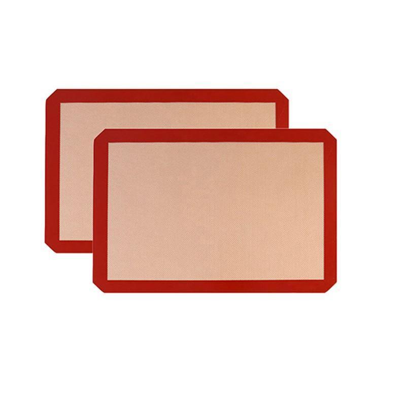 Silicone Baking Mat Non Stick Reusable Sheet for Pastry Dough Cookie Oven Bakeware - Grey 2PCS(2*60X40CM)