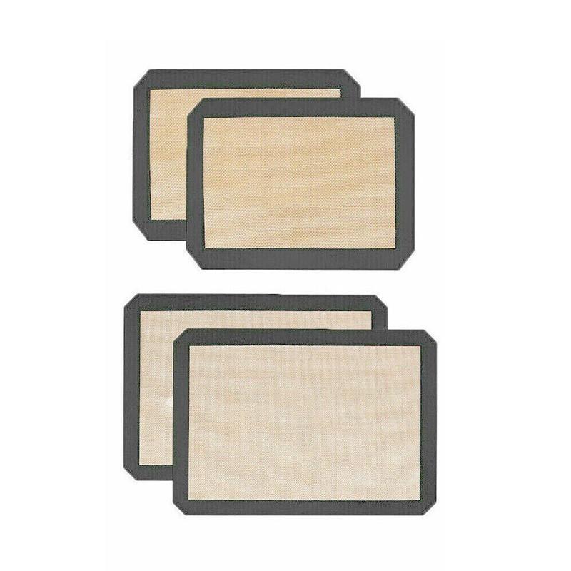 Silicone Baking Mat Non Stick Reusable Sheet for Pastry Dough Cookie Oven Bakeware - Grey 2PCS(2*60X40CM)