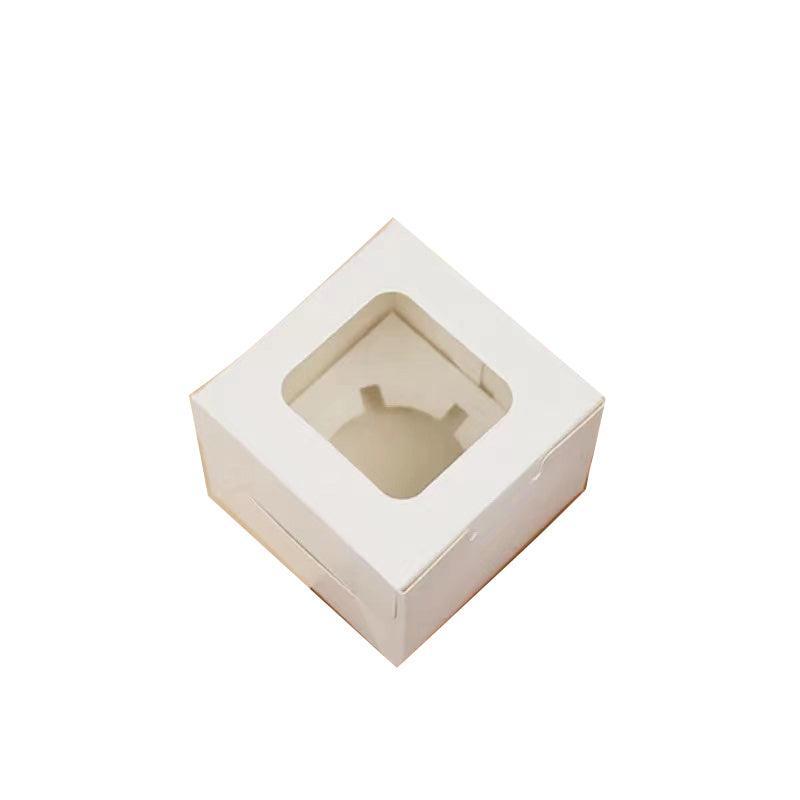 Cupcake Box Cases 1/2/4/8/12 Holes Window Face Cases Party Wedding Muffin Baking - 2 Holes 5PCS
