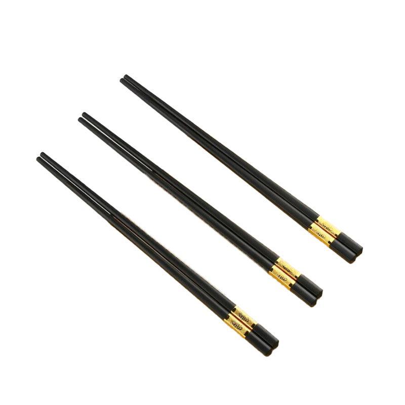 10Pairs Premium Fiberglass Reusable Chopsticks - Dishwasher Safe - Silver-2