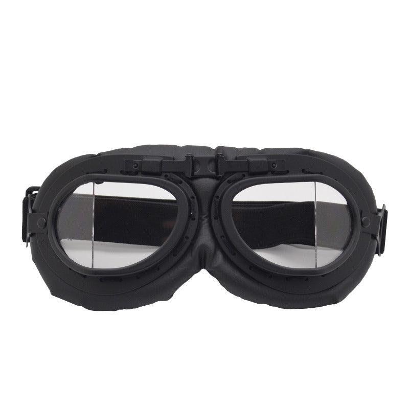 Vintage Pilot Motorcycle Racing Goggles Aviator Retro Atv Utv Dirt Bike Eyewear - Copper + Colourful