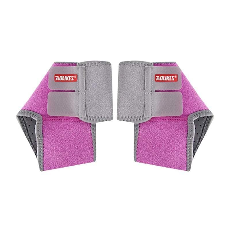 S Size AOLIKES One Pair Ankle Support Brace Wrap with Cushioned Pads - Black- Small* 1 Pair