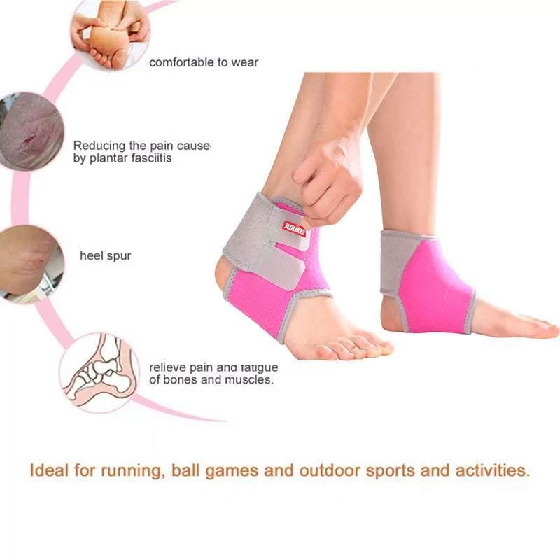 S Size AOLIKES One Pair Ankle Support Brace Wrap with Cushioned Pads - Blue- Small* 1 Pair