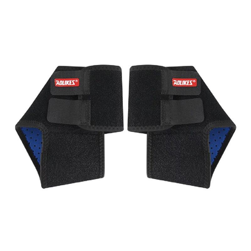 S Size AOLIKES One Pair Ankle Support Brace Wrap with Cushioned Pads - Blue- Small* 1 Pair