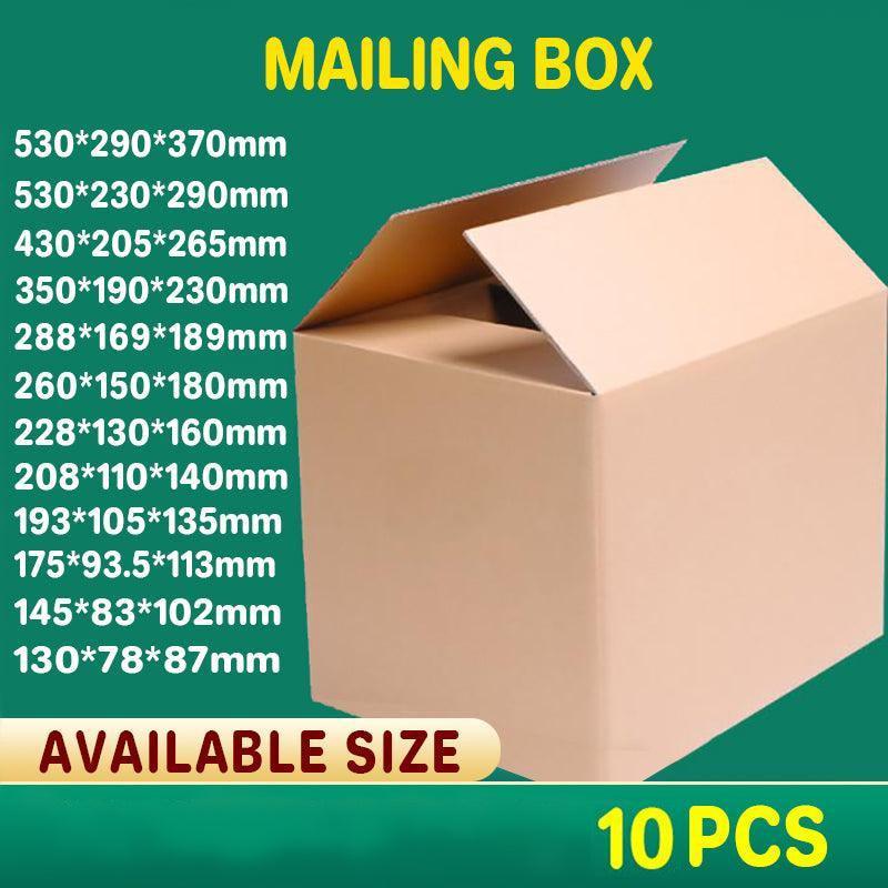 3-Layer Mailing Box Carton Small Medium Large Cardboard Parcel Boxes - Carton - 208x110x140mm