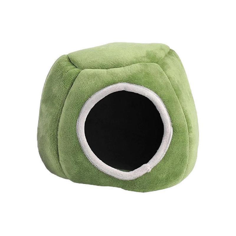 Soft Small Animal Guinea Pig Cozy Warm Pet Tent Hamster House Hideout Cave Bed - Grey-Stump