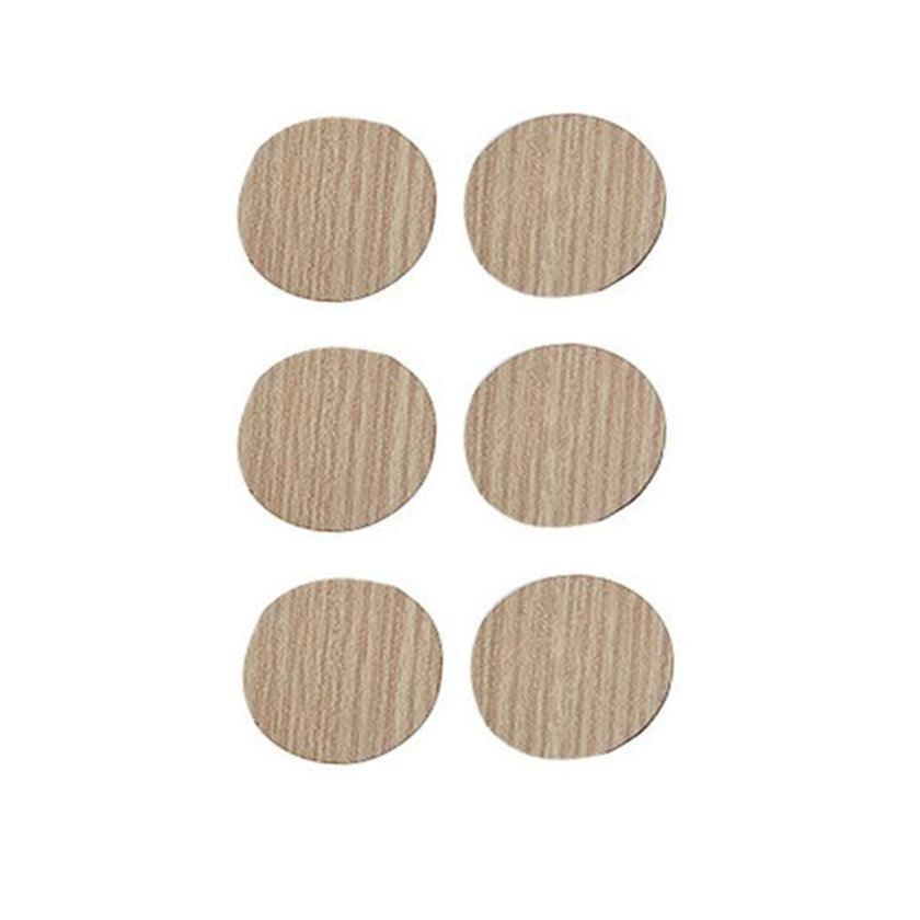 54 X Self Adhesive Decorative Screw Cover Caps Holes Cams Furniture Kitchen 20mm - PC 002