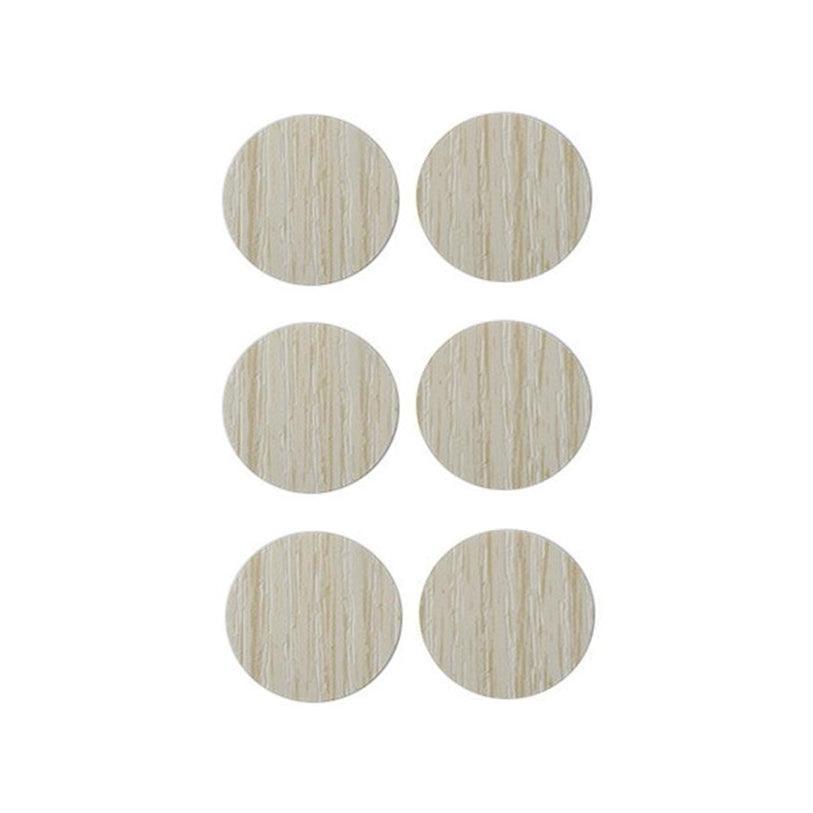 54 X Self Adhesive Decorative Screw Cover Caps Holes Cams Furniture Kitchen 20mm - PC 002