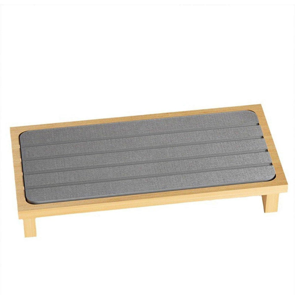 Countertop Absorbent Drainage Mat Sink Splash Pad Bathroom Tray Water Catcher - Dark Grey