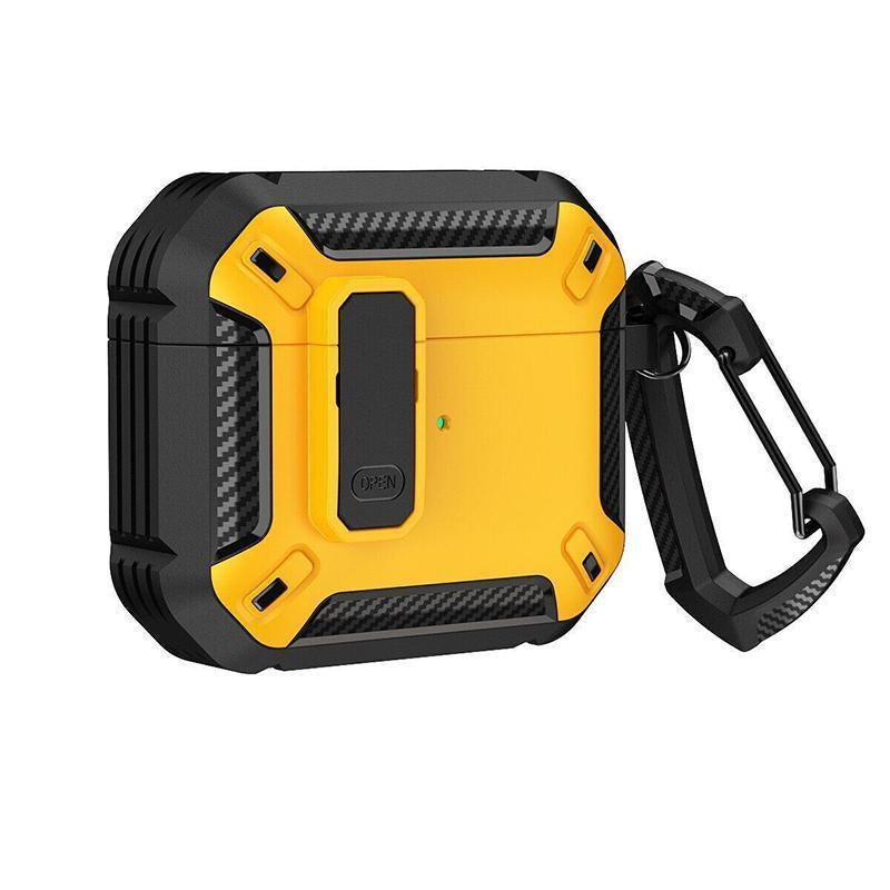 For Apple AirPods pro and pro2 Case Armor Earphone Heavy Duty Shockproof Cover - Black&Blue For Airpods 3
