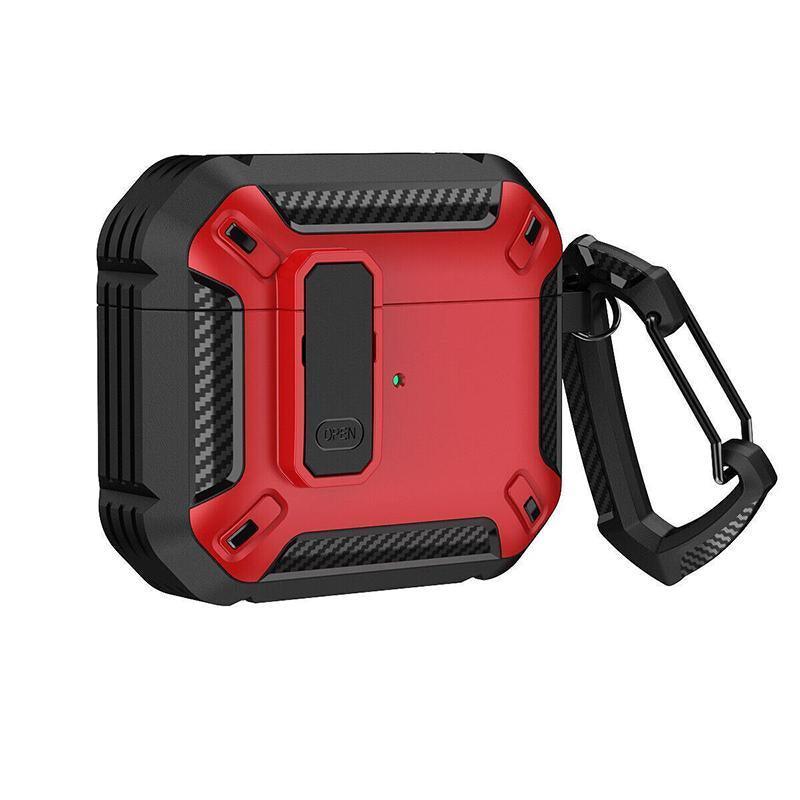 For Apple AirPods pro and pro2 Case Armor Earphone Heavy Duty Shockproof Cover - Black&Yellow For Airpods 3