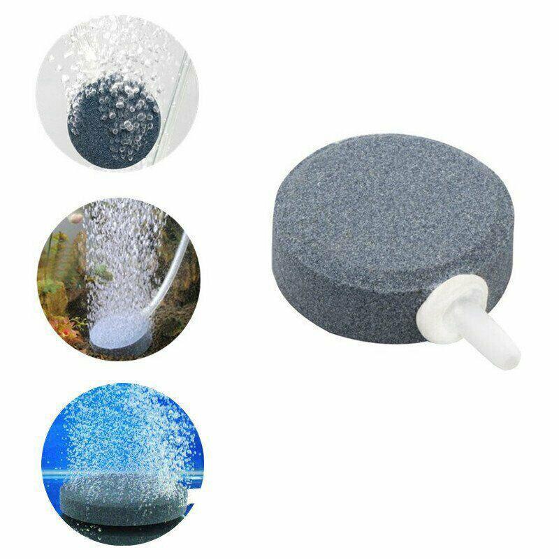Round Air Stone Disk Bubble Diffuser Airstone Hydroponics Aquarium Fish Tank - 10cm