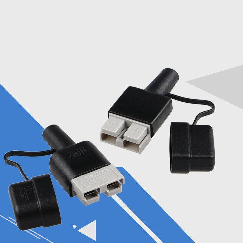 4Pcs Waterproof 50A Anderson Plug Dust Cable Sheath Cover Black With Cap New Au