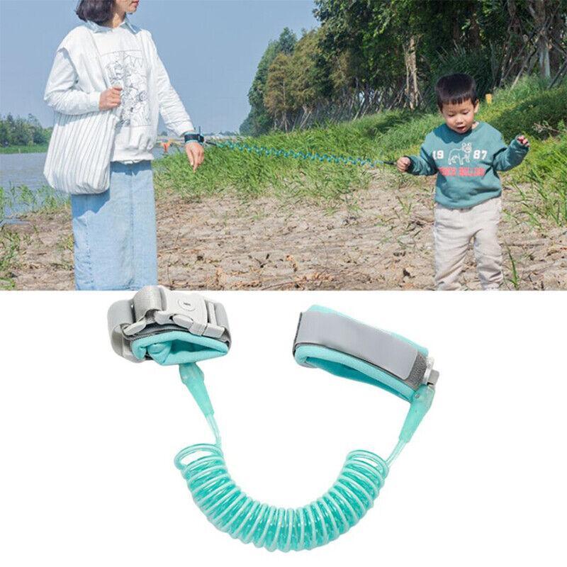 Adjustable Wrist Link Strap with Soft Cuff Anti-Loss Hand Band for Daily Walking Use - Orange