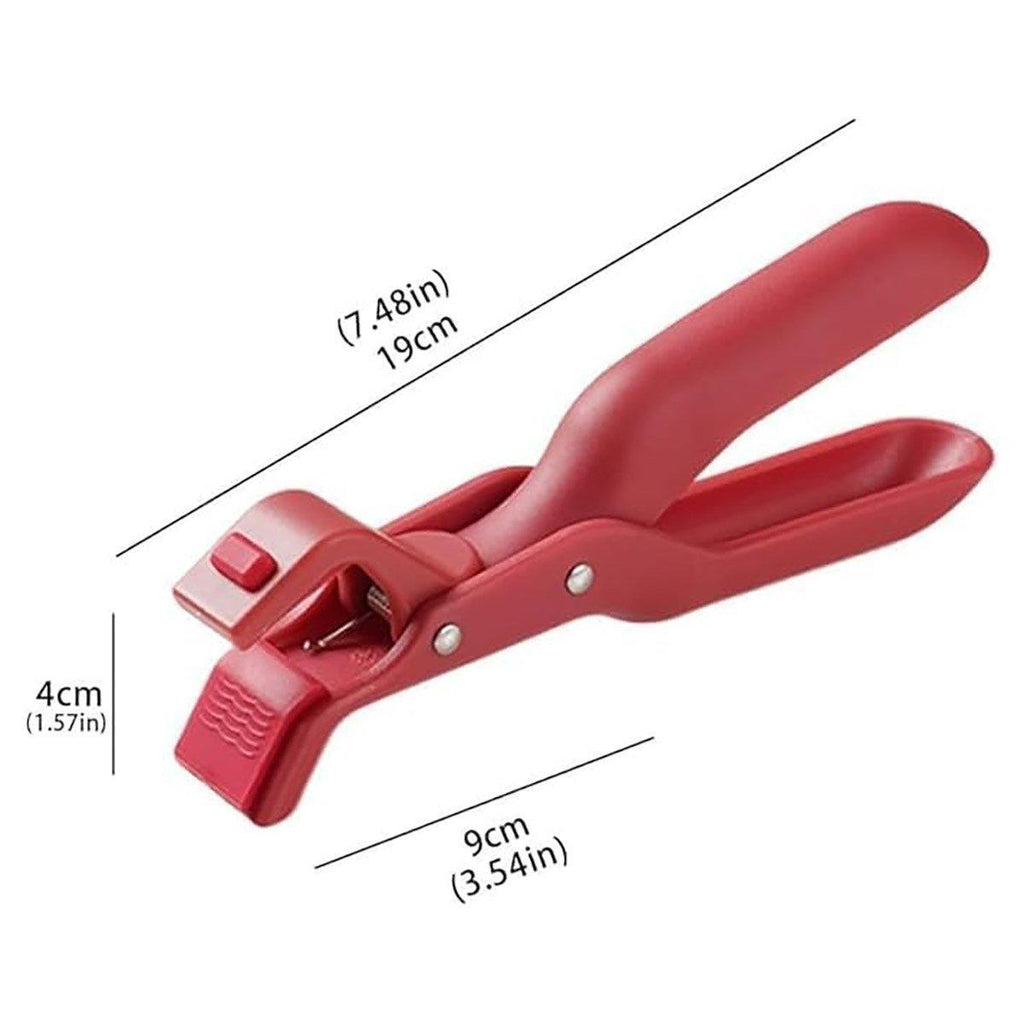 2PCS Anti Slip Silicone Heat Resistant Plate Bowl Clip Holder Kitchen Tool - Green